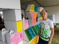 Zdjęcie: Piknik naukowy w Inkubatorze Przedsiębiorczości czyli papierowe konstrukcje szynowe