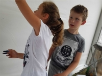 Zdjęcie: Piknik naukowy w Inkubatorze Przedsiębiorczości czyli papierowe konstrukcje szynowe